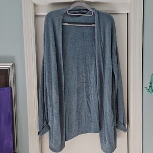 New Without Tags Barefoot Dreams Cozy Blue Cardigan L